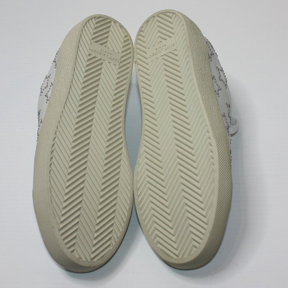 Saint Laurent Studded Star White Sneakers Shoes in size EU 39.5 / US 9.5 NEW - Picture 7 of 7